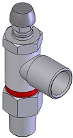 1/8" NPT Right Angle Flow Control ACKP 2023-02